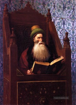  leo - Mufti Lesen in seinem Gebet Hocker Griechisch Araber Orientalismus Jean Leon Gerome